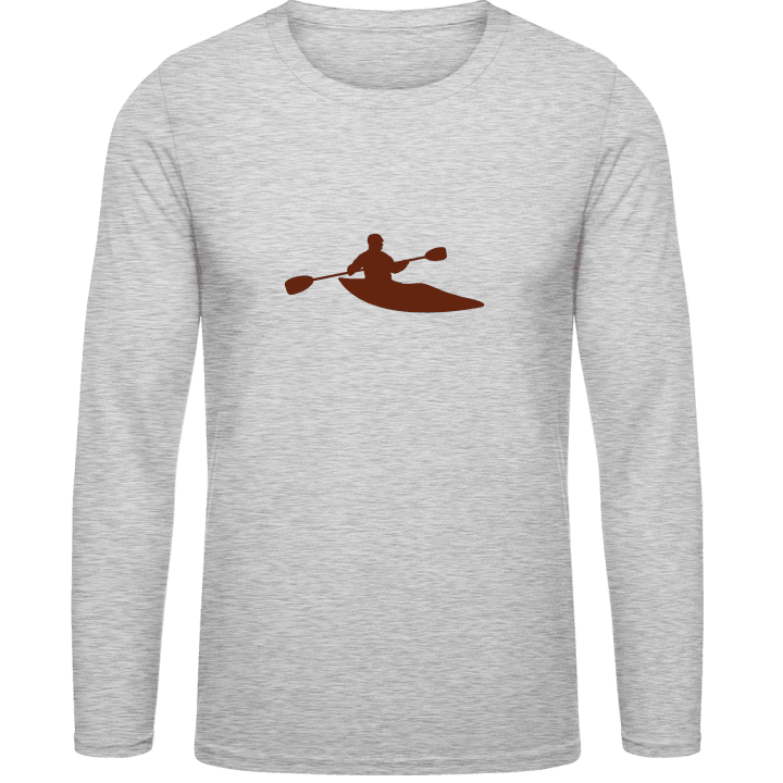 Kayaker Silhouette Shirt met lange mouwen contain pic