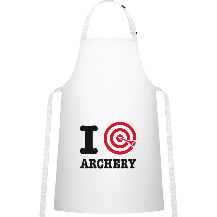I Love Archery Target Delantal de cocina contain pic