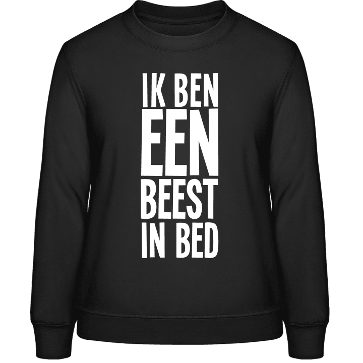 Ik ben een beest in bed Frauen Sweatshirt contain pic