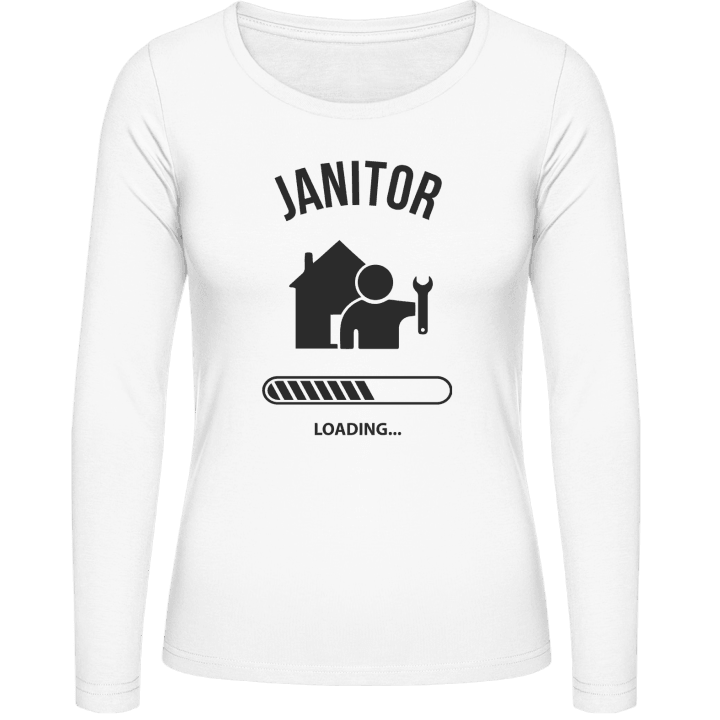 Janitor Loading Vrouwen Lange Mouw Shirt contain pic