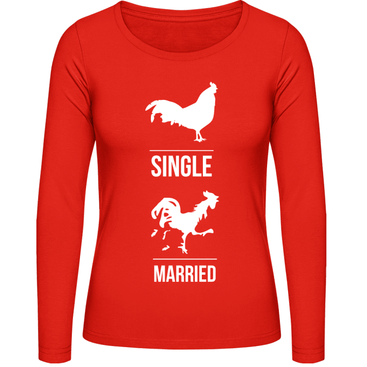 Single VS Married Vrouwen Lange Mouw Shirt contain pic