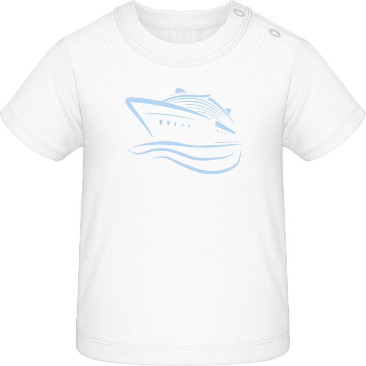 Boat On Sea Baby T-skjorte 0 image