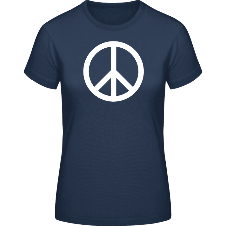 Peace Sign Logo Frauen T-Shirt contain pic
