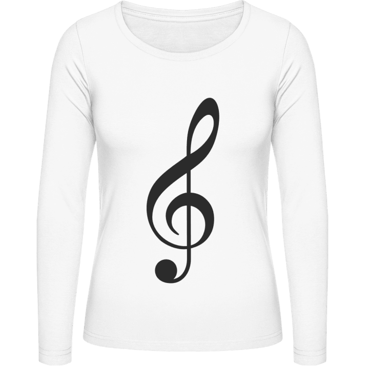 Music Note Langermet skjorte for kvinner contain pic