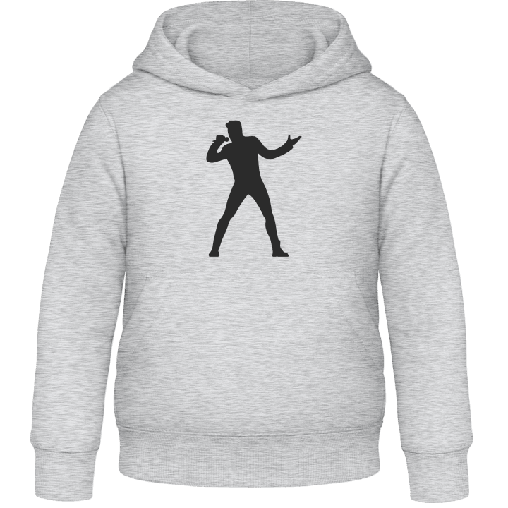 Solo Singer Silhouette Kids Hoodie contain pic