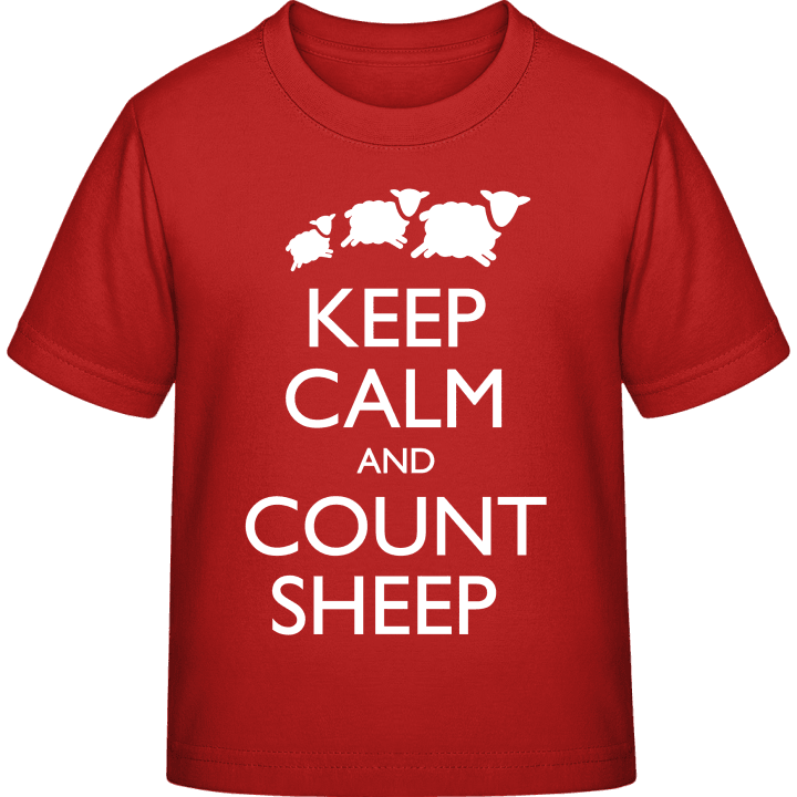 Keep Calm And Count Sheep Kinder T-Shirt contain pic