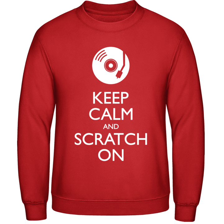 Keep Calm And Scratch On Sweatshirt contain pic