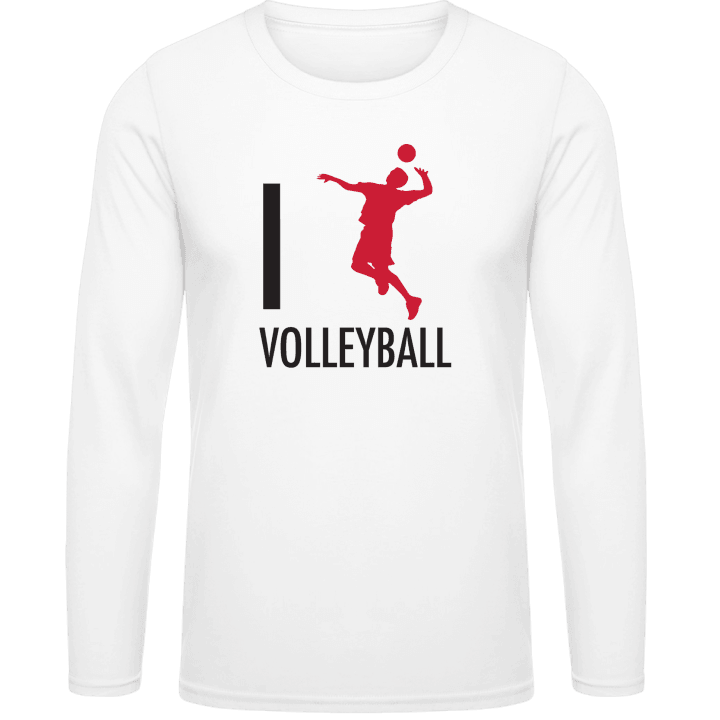 I Love Volleyball Camicia a maniche lunghe contain pic