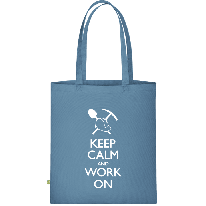 Keep Calm and Work on Stofftasche contain pic