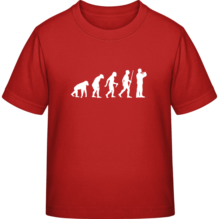 French Horn Player Evolution Kinderen T-shirt contain pic