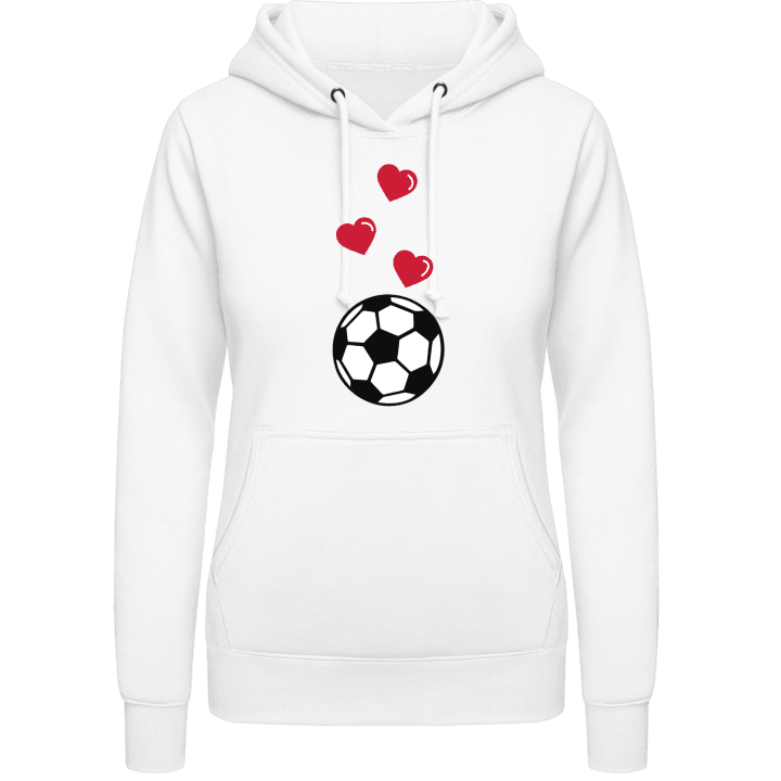 Love Football Sudadera con capucha para mujer contain pic