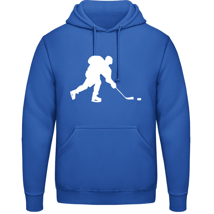 Ice Hockey Player Silhouette Felpa con cappuccio contain pic