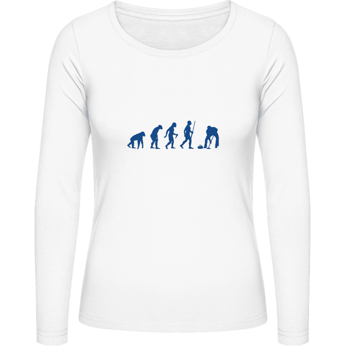 Curling Evolution Frauen Langarmshirt contain pic