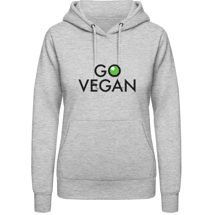 Go Vegan Logo Frauen Kapuzenpulli contain pic