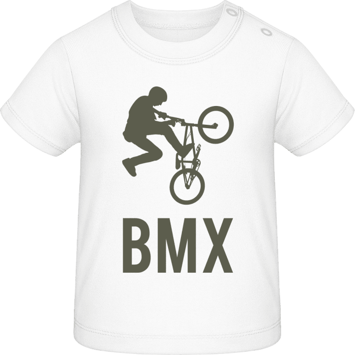 BMX Biker Jumping T-shirt bébé contain pic