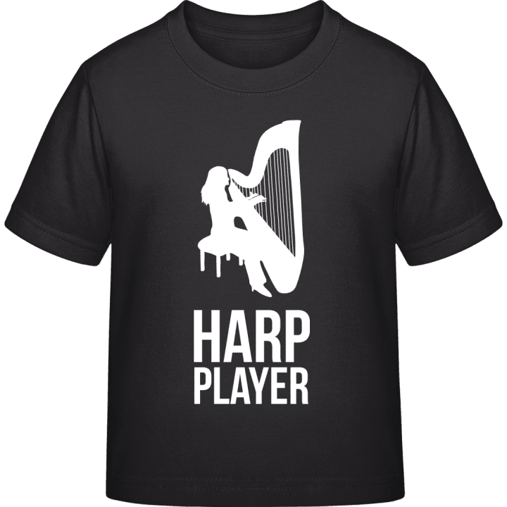 Female Harp Player T-shirt för barn contain pic