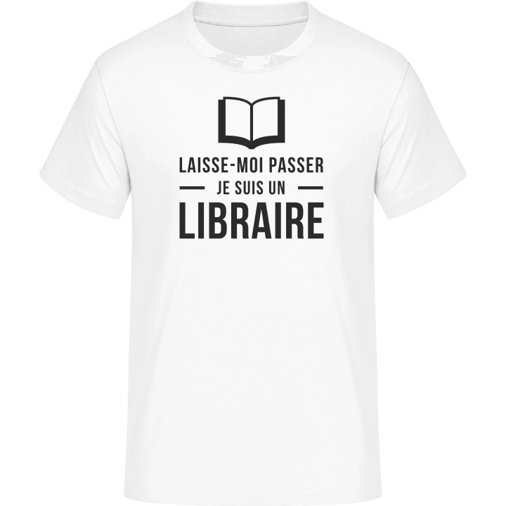 Laisse-moi passer je suis un libraire T-skjorte 0 image