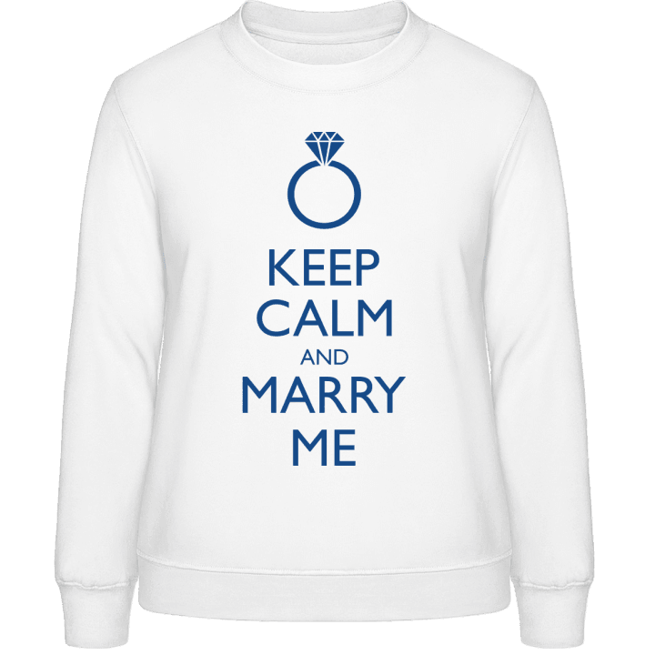 Keep Calm And Marry Me Felpa donna contain pic