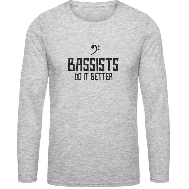 Bassists Do It Better Shirt met lange mouwen contain pic