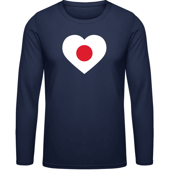 Japan Heart Flag Langermet skjorte contain pic