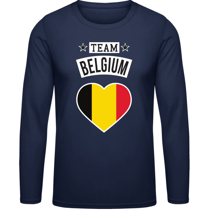 Team Belgium Heart Long Sleeve Shirt contain pic