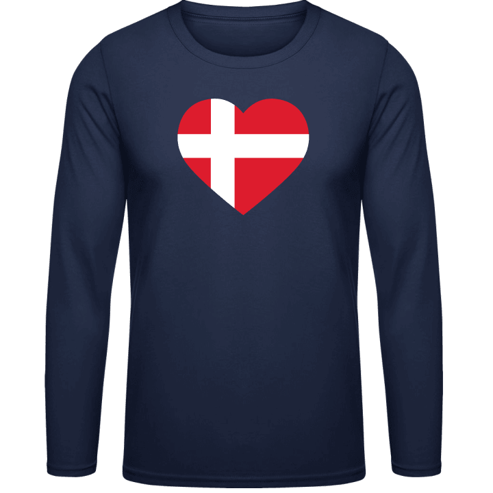 Denmark Heart Langermet skjorte contain pic