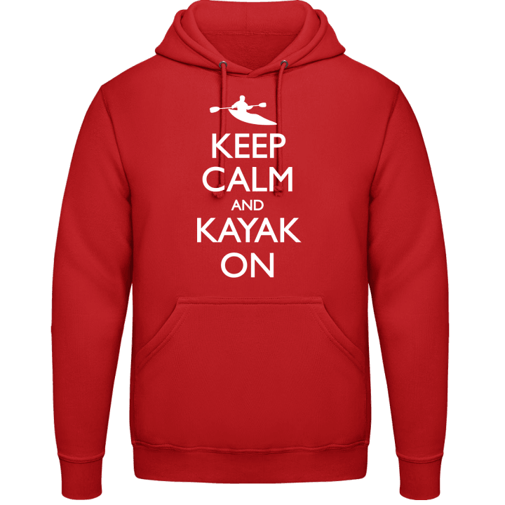 Keep Calm And Kayak On Felpa con cappuccio contain pic
