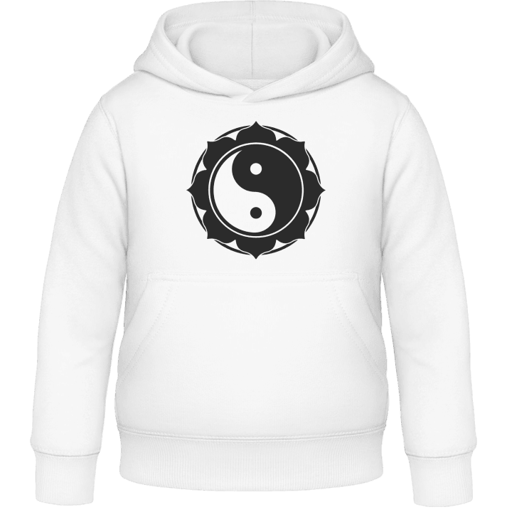 Yin And Yang Flower Kids Hoodie contain pic