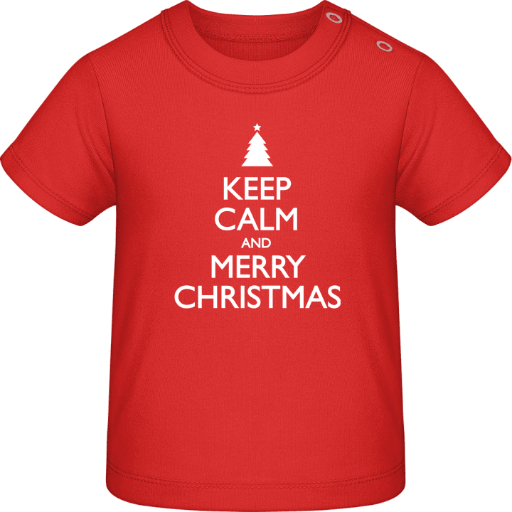 Keep calm and Merry Christmas Baby T-skjorte 0 image
