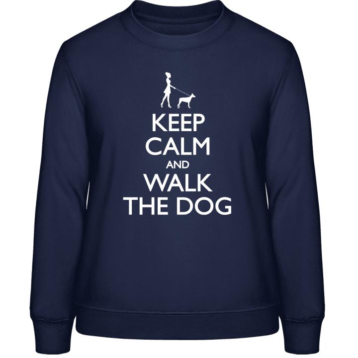 Keep Calm and Walk the Dog Female Sweatshirt til kvinder 0 image