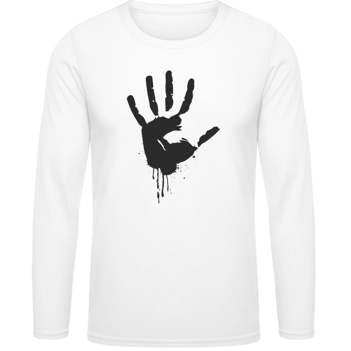 Black Blood Hand Shirt met lange mouwen contain pic