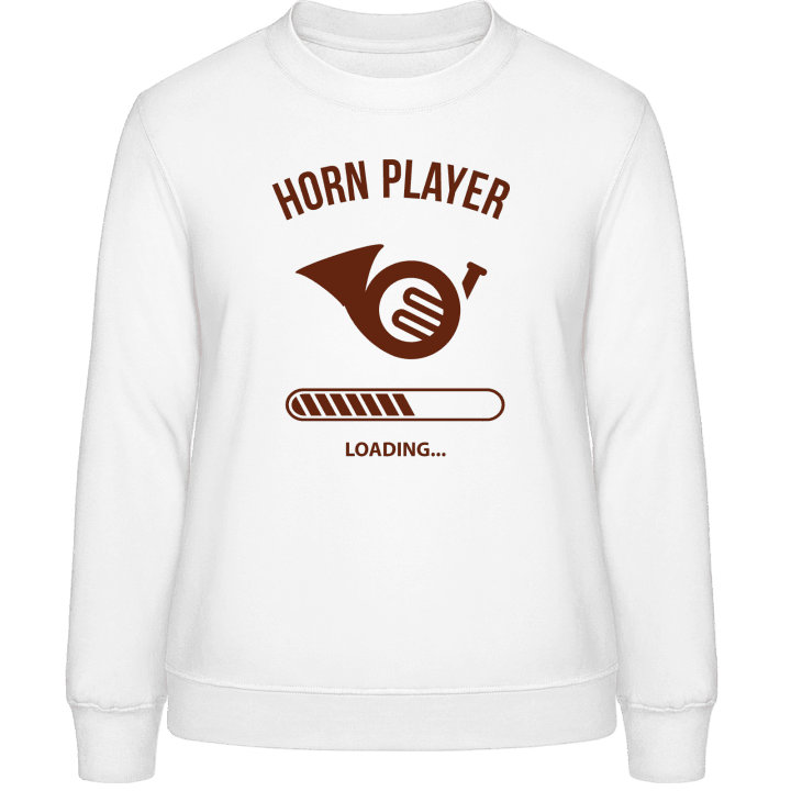 Horn Player Loading Sweatshirt för kvinnor contain pic