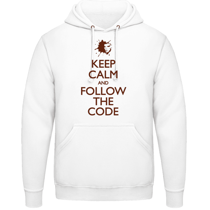 Keep Calm and Follow the Code Sweat à capuche contain pic