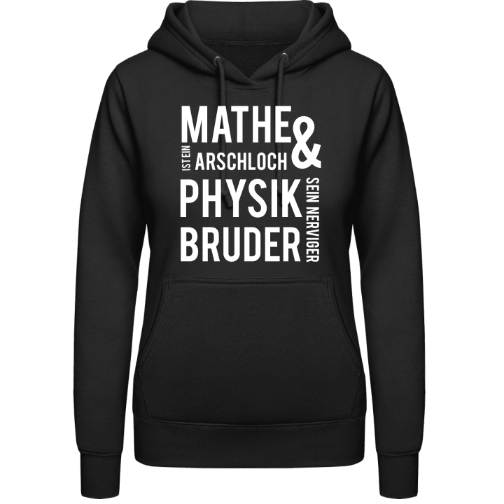 Mathe und Physik Sudadera con capucha para mujer contain pic