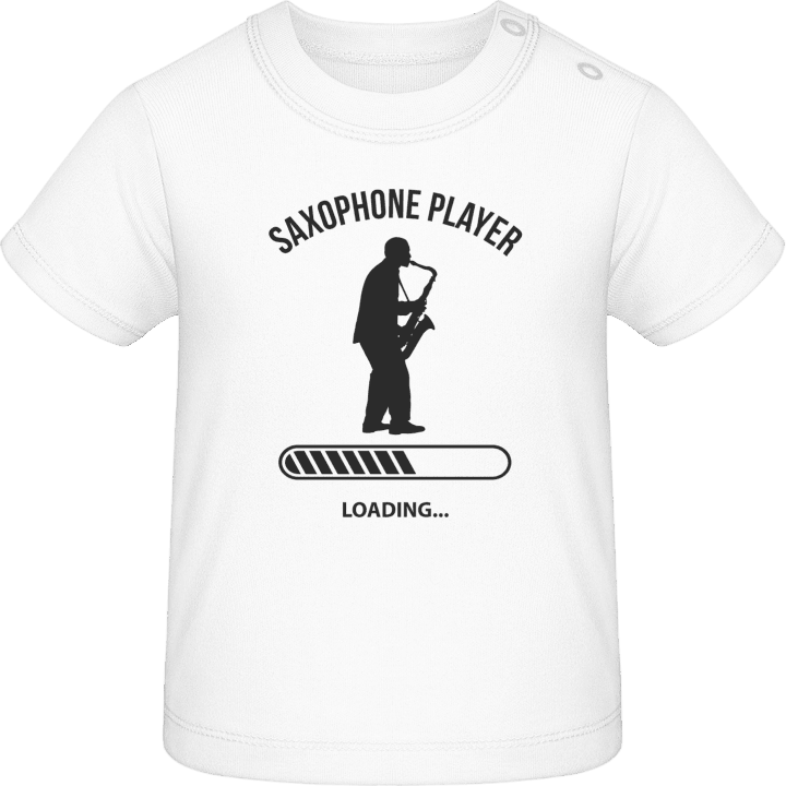 Saxophone Player Loading T-shirt för bebisar contain pic