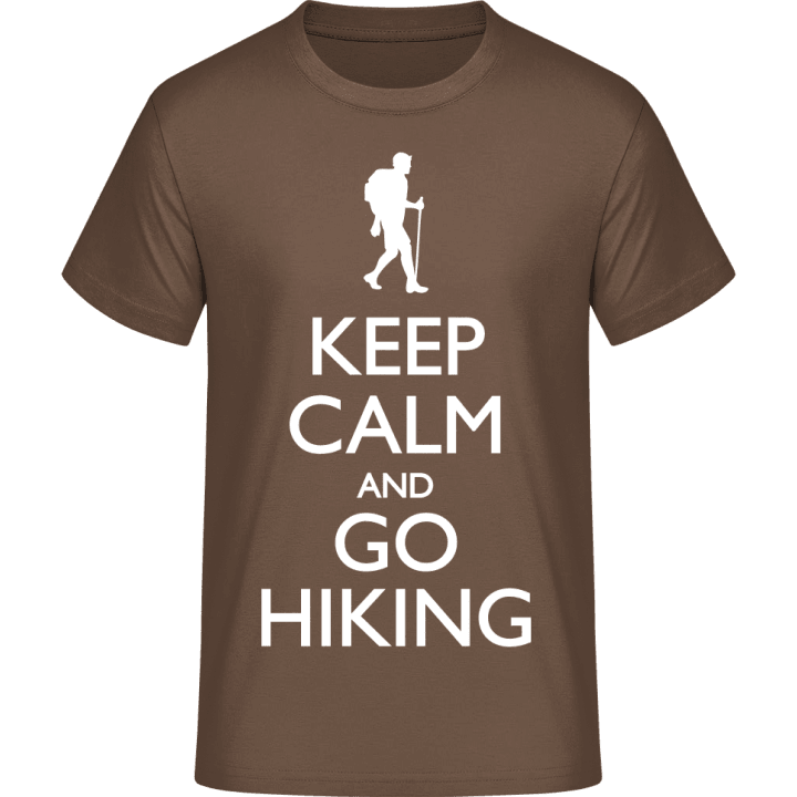 Keep Calm and go Hiking T-skjorte contain pic