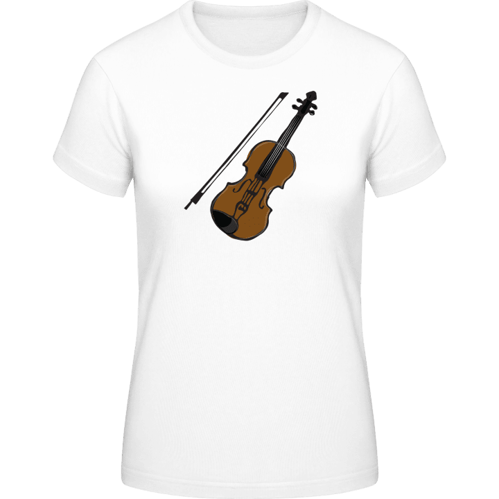Violin Illustration T-skjorte for kvinner contain pic
