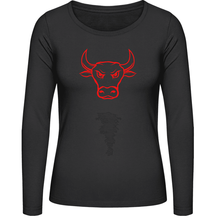 Angry Red Bull Frauen Langarmshirt 0 image