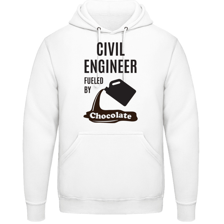 Civil Engineer Fueled By Chocolate Felpa con cappuccio contain pic