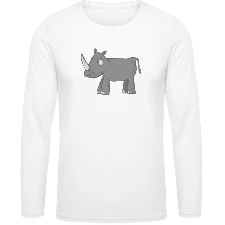 Rhino Sweet Illustration Long Sleeve Shirt 0 image