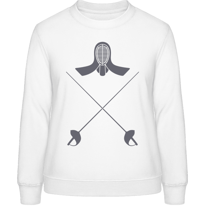 Fencing Swords and Helmet Vrouwen Sweatshirt contain pic