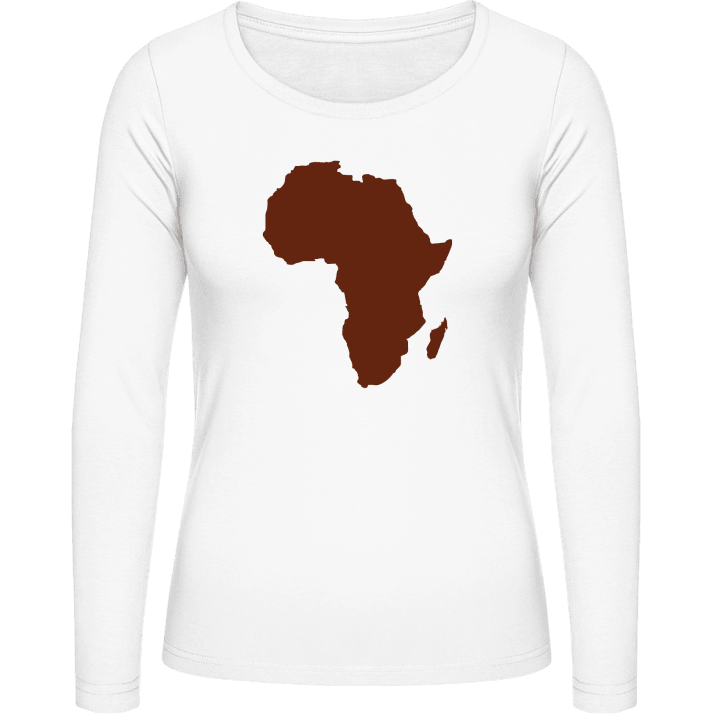 Africa Map Langermet skjorte for kvinner contain pic