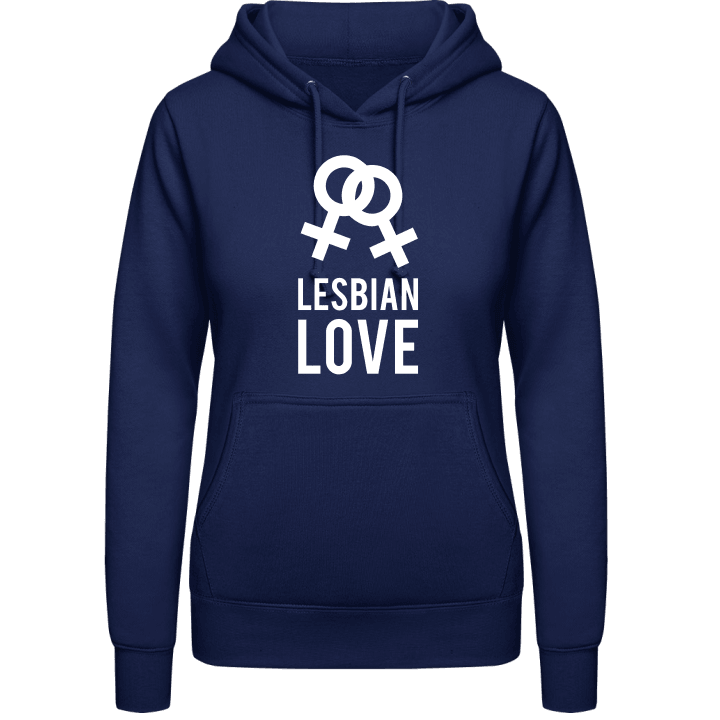 Lesbian Love Logo Sudadera con capucha para mujer contain pic
