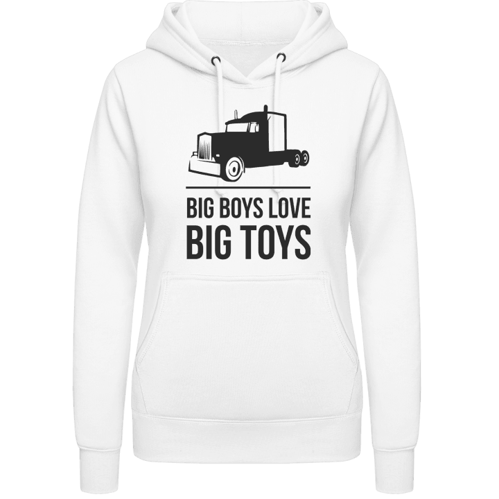 Big Boys Love Big Toys Hettegenser for kvinner contain pic