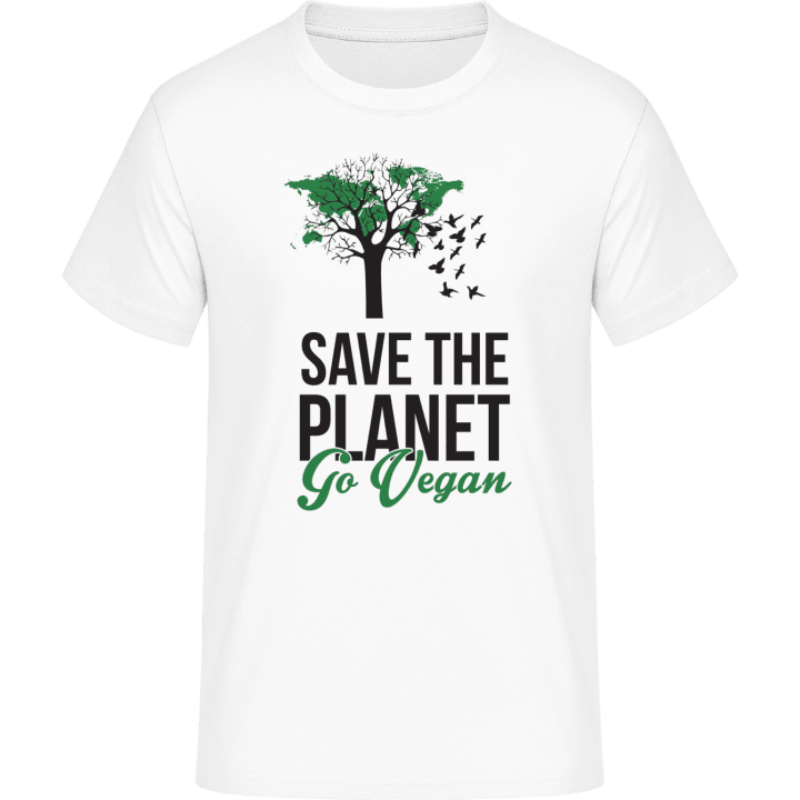 Save The Planet Go Vegan T-skjorte contain pic
