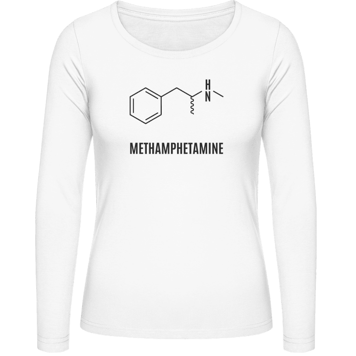 Methamphetamine Formula Langermet skjorte for kvinner contain pic