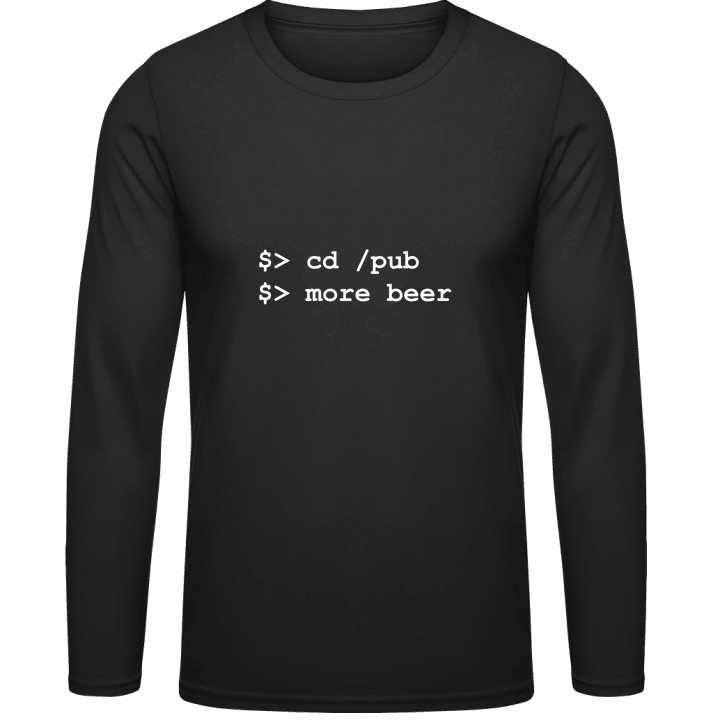 Beer Geek Shirt met lange mouwen contain pic