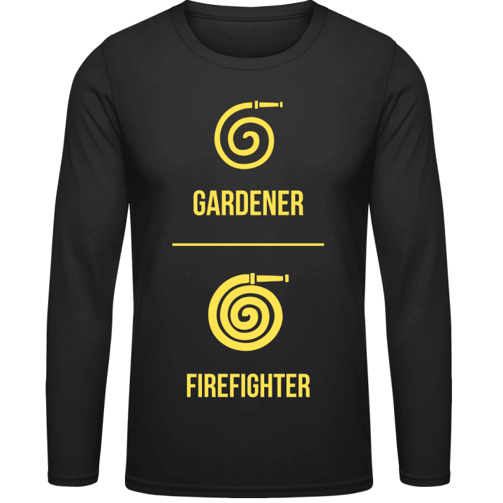 Gardener vs Firefighter T-shirt à manches longues contain pic