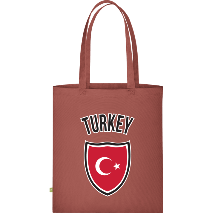 Turkey Flag Shield Väska av tyg contain pic