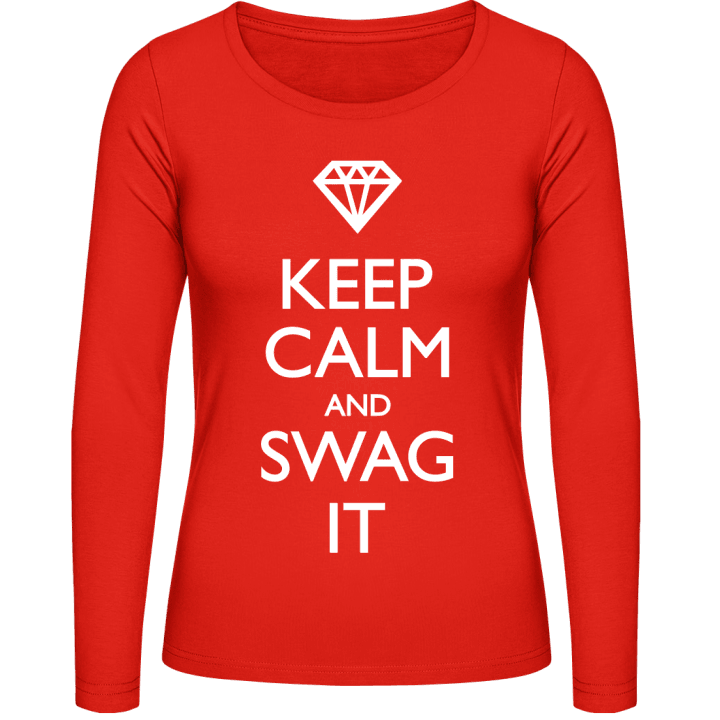 Keep Calm and Swag it Frauen Langarmshirt 0 image